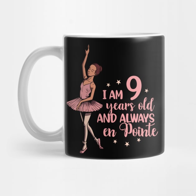 I am 9 years old and always en pointe - Ballerina by Modern Medieval Design